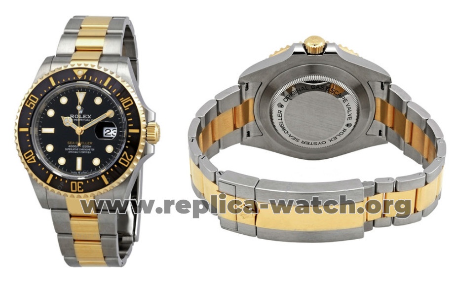 Replica Rolex Sea-Dweller Gold Watch M126603-0001